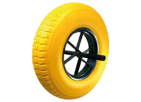 Linxor - roue increvable pour brouette 38 x 9 cm - axe 20 mm - axe 20 mm EGK1058