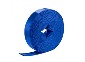 Linxor - tuyau de refoulement, d\'arrosage plat en pvc - bleu - 25 m x 40 mm EGK3695