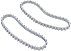 Lot de 2 chenilles d\'entrainement grises pour robot dolphin 9985006-r2