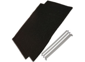 Lot de 2 filtres à charbon ak505ae1 + 4 fixations 74X5766