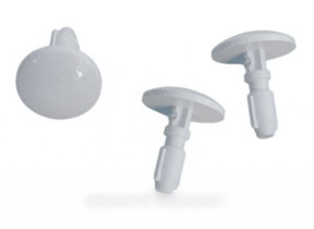 Lot de 3 boutons blancs cuisinière 74X2994