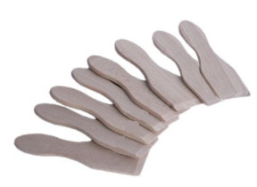 Lot de 8 spatules en bois AC509100