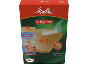 Melitta 4 filtre papier 1x4 80 pieces pz aromapor MEL0109761