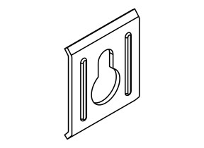 Metal éponte / accroche murale en metal 208HARDG