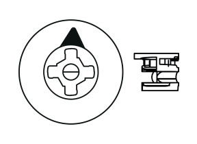 Metal minifix / minifix en metal 208HARDC