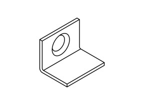 Metal petite l plaque / l equerre en petite metal 208HARDAS