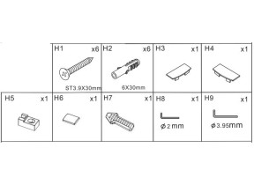 Nerea paroi italienne - kit pièces détachées 085NERWISP