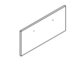 Panneau avant du tiroir gauche 46CVA8123A13