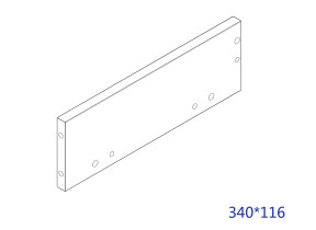 Panneau gauche du tiroir dp204s 114DP204S