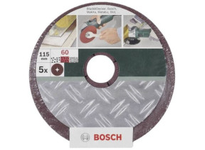 Papier abrasif pour plateau de ponçage Bosch Outillages 2609256252 Grain 80 (Ø) 125 mm 5 pc(s)