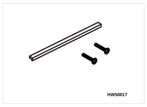 Poignee avec 2 vis 339HWS0017