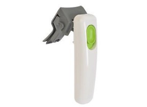 Poignée blanche avec bouton vert + vis (x2) SS-992252