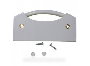 Poignée blanche avec enjoliv 7042411