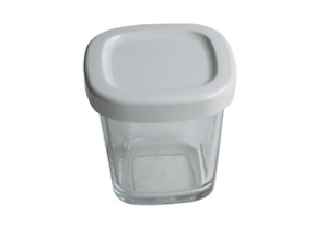 Pot + couvercle blanc SS-193386