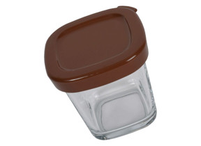 Pot + couvercle marron SS-1530000808