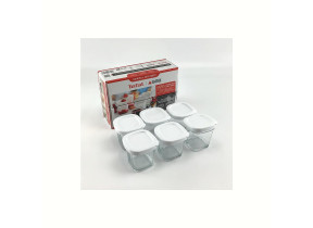 Pot yaourtiere - emb. par 6pcs XF1001E1