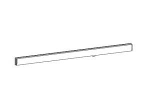 Profil aluminium supérieur quad sensea argent 110 quad204s4tap 032QUAD204S4TAP
