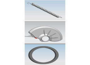 Protège-lame inférieur kit1-nc1300cs 158KIT1NC1300CS
