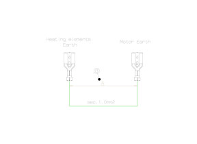 Rampe moteur terre 1370mm pour lave-linge Electrolux 108541911
