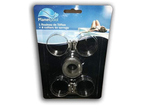Rouleau teflon et 4 colliers serrage metalique serflex 8000040ES