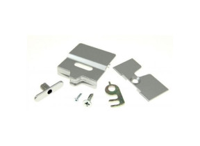 Serrure de porte coude argent 2412757854