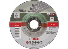 Set de disques à tronçonner à moyeu déporté pour la pierre, 5 pcs Bosch 2609256335