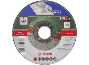 Set de disques à tronçonner à moyeu déporté pour le métal, 5 pcs Bosch 2609256332