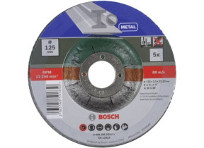 Set de disques à tronçonner, à moyeu déporté, pour métal 5 pcs Bosch 2609256333