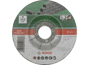 Set de disques à tronçonner, à moyeu déporté, pour pierre, 5 pcs Bosch 2609256334