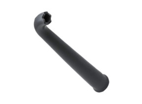 Suceur caoutchouc coudee (240mm) 81141101