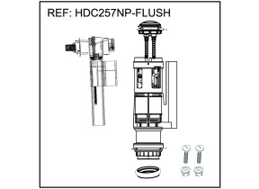 Système de chasse d\'eau 283FS257