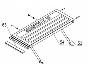 Table d\'extension gauche avec supports de maintien pour ptk 2000 c3 91104561
