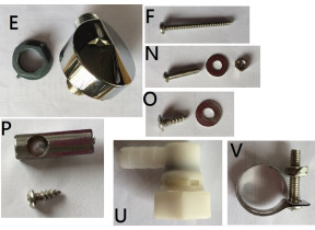 Vis de connexion 4x12+m4x16+ 3.5x38 + bloc de fixation b 194DADOKIT