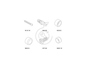 Visserie et cache-vis essentiels sessscrewa 132SESSSCREWA