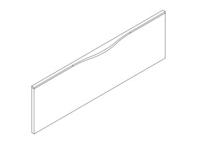 Volet 14front groupe de haut tiroir / facade tiroir haut 208A19129O14