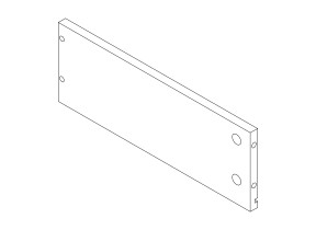 Volet 17left cote groupe de haut tiroir / cote gauche tiroir 208A19129O17