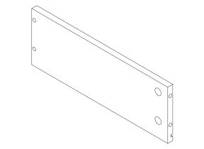 Volet 19left cote groupe de haut tiroir / cote gauche tiroir 208A19130O19