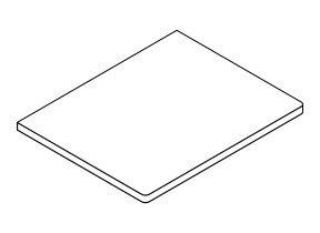 Volet 1top 60 cm / 60 cm plateau 208A19112OFAS1