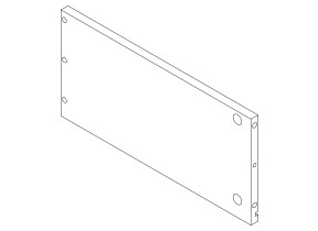 Volet 21left side panneau basse tiroir / cote gauche tiroir 208A19130O21