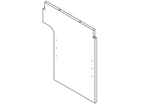 Volet 3gauche separation / separation gauche 208A19180E3