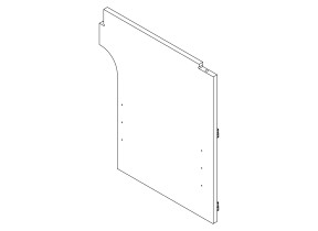Volet 3middle separation / separation centrale 208A19130O3