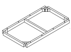 Volet 7frame jambes / ceinture piétement 208A19164E7