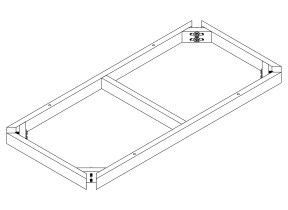 Volet 8frame jambes / ceinture piétement 208A19129O8