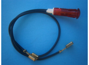 Voyant rouge ø9mm fils court et long l27,c5 cm - l15cm 064.00.0090