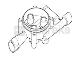 Bloc cylindre culasse et guide pistons 127440079