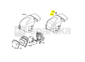 Capot moteur ms 311/391 1140-080-1613
