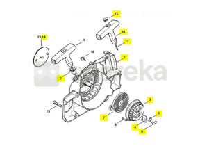 Carter vent. av. lanceur 1130-080-2105