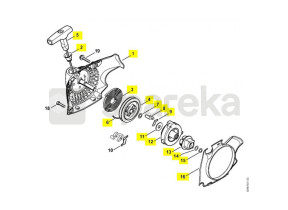 Carter vent. + lanceur cbe 1139-080-2103