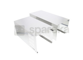 Cheminée complet satin steel 80164106