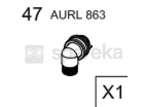 Coude chrome alimentation flexible AURL863